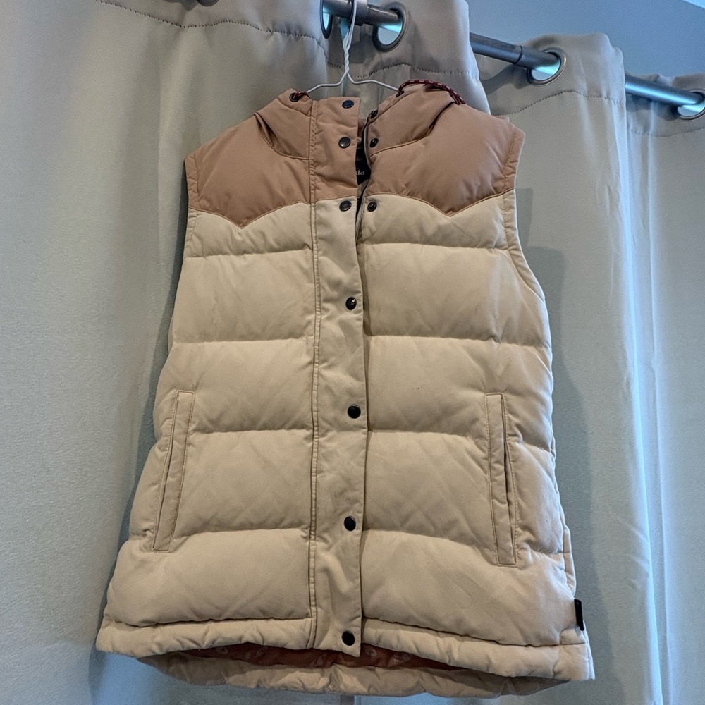 Patagonia Cream and Pink Bivy Vest